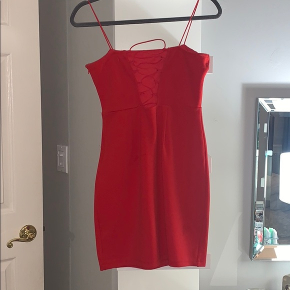 Red Bodycon Dress - Picture 2 of 6